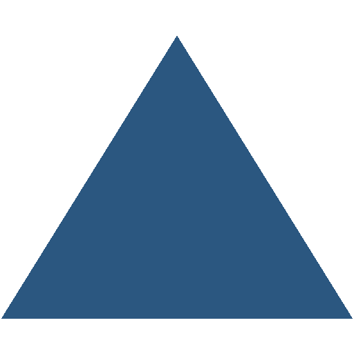 Blauwe driehoek die een mijlpaal op de DSO PRE-laan weergeeft