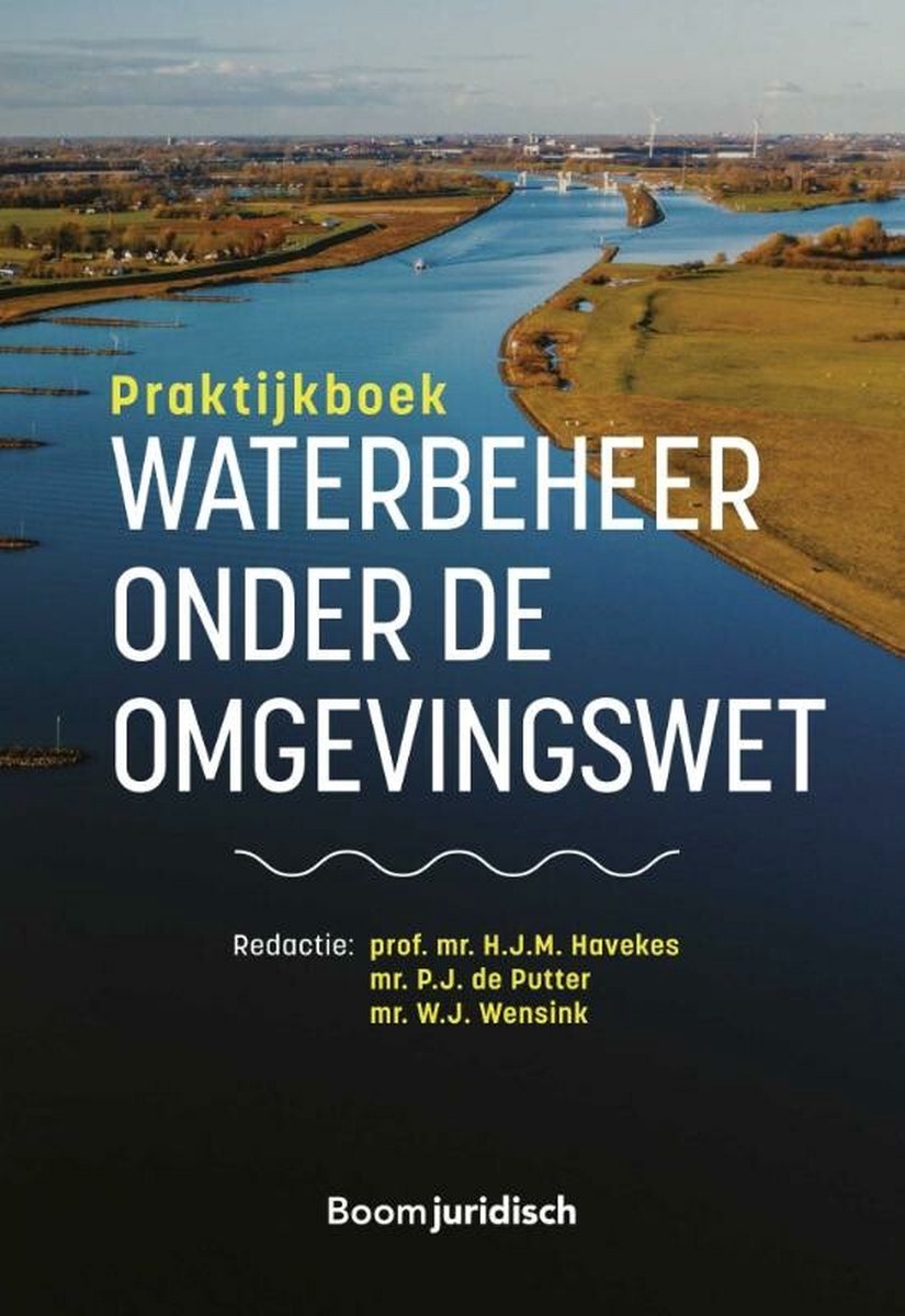 Omslagafbeelding van het Praktijkboek Waterbeheer onder de Omgevingswet