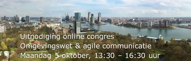 5 oktober 2020, 13.30-16.30 Congres Omgevingswet & agile communicatie